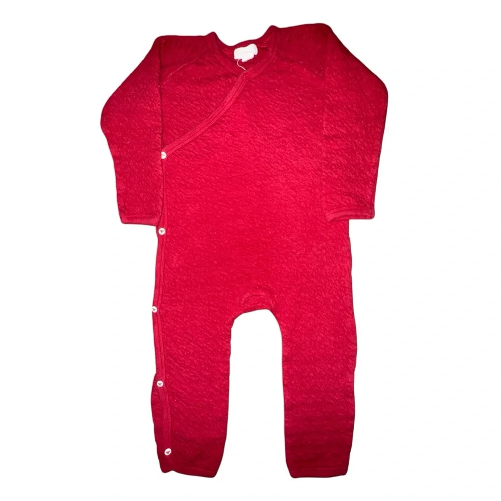 Burt's Bees Baby Vibrant Red Jumpsuit